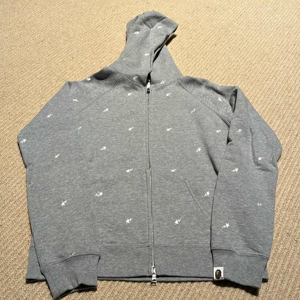 A Bathing Ape Classics zip up hoodie with stars